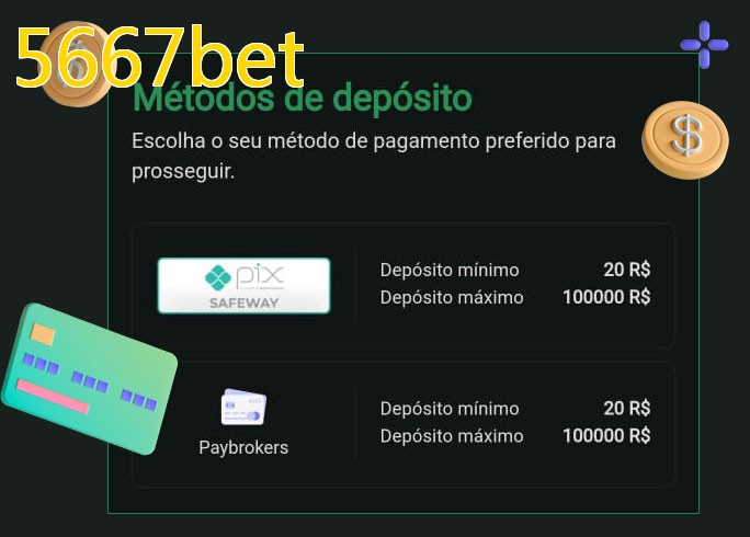 O cassino 5667betbet oferece uma grande variedade de métodos de pagamento